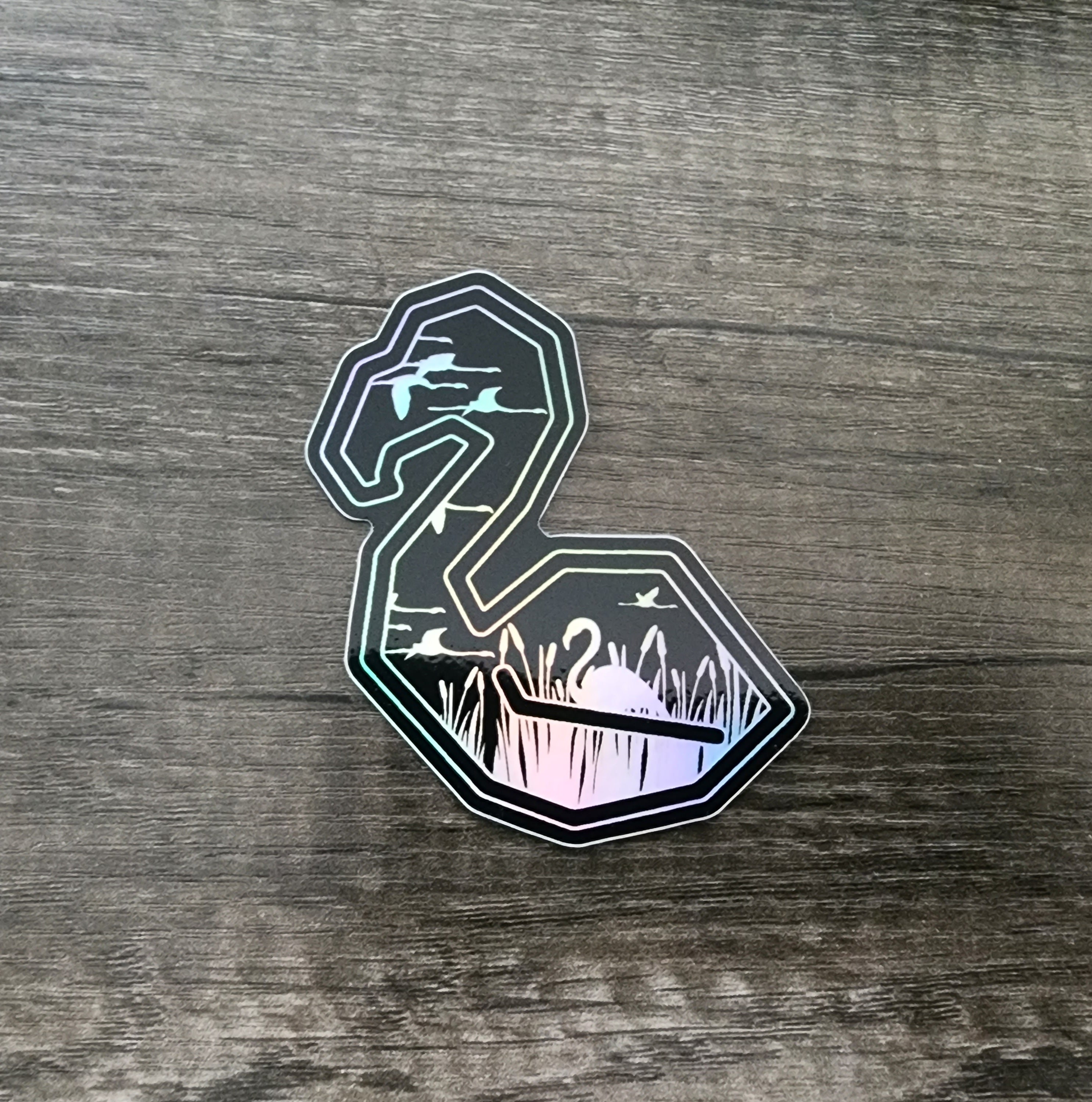 Flamingo - Holographic Sticker