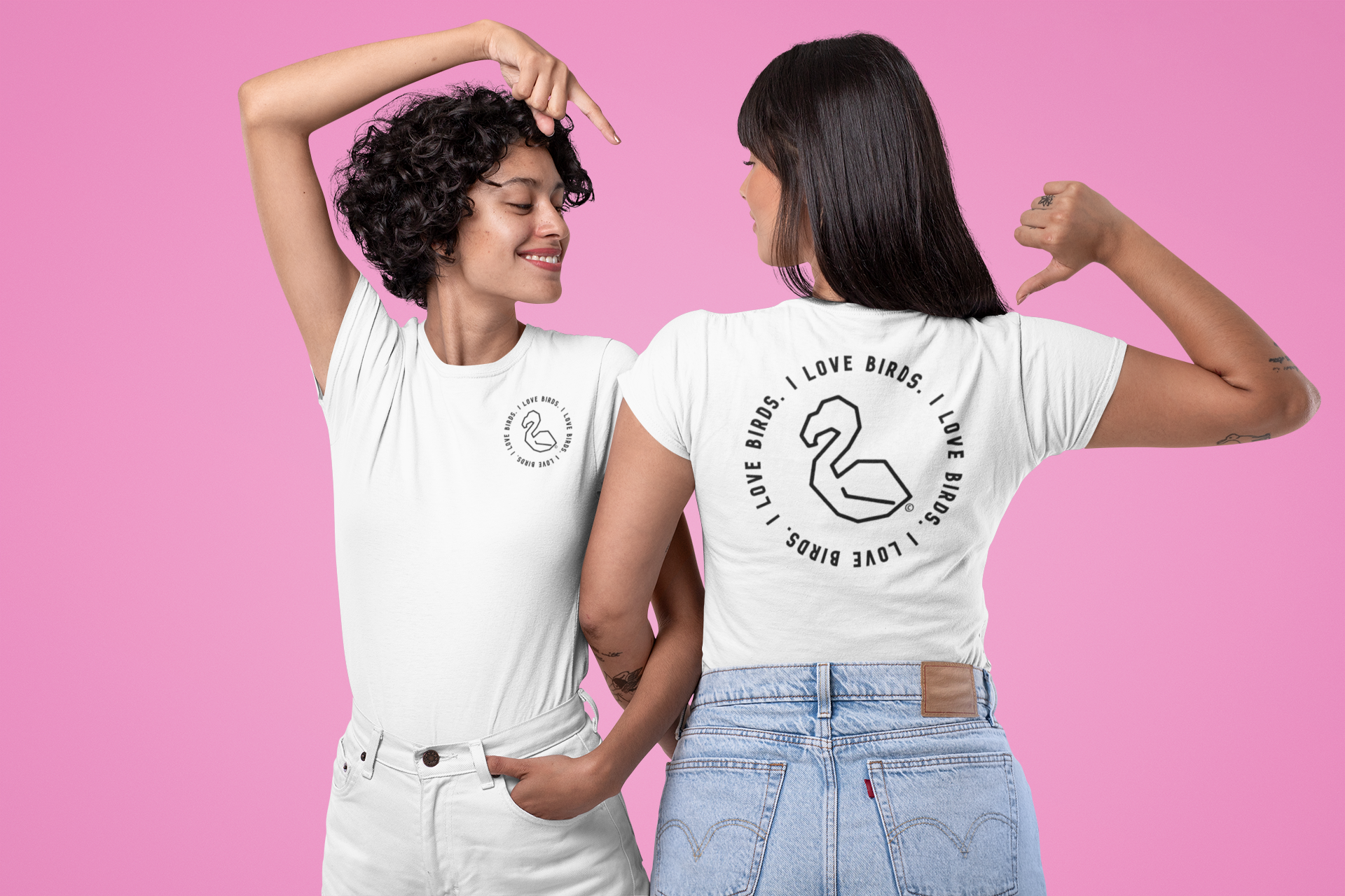 Unisex - Flamingo - Circle Text